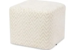 Richmond Interiors Poefen^Poef 216375 Beige Chevron Ciela