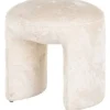 Best Richmond Interiors Poef 210880 White Chenille Fargo
