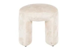 Best Richmond Interiors Poef 210880 White Chenille Fargo