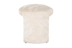 Best Richmond Interiors Poef 210880 White Chenille Fargo