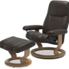 Stressless Relaxstoelen|Draaifauteuils^Relaxfauteuil + hocker Consul Classic |
