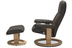 Stressless Relaxstoelen|Draaifauteuils^Relaxfauteuil + hocker Consul Classic |