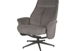 Relaxstoelen|Draaifauteuils^Relaxfauteuil Antraciet Cosmo CH-73.023 Bergen