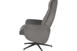 Relaxstoelen|Draaifauteuils^Relaxfauteuil Antraciet Cosmo CH-73.023 Bergen