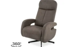 Relaxstoelen|Draaifauteuils^Relaxfauteuil Antraciet CM-55.043 Esbjerg