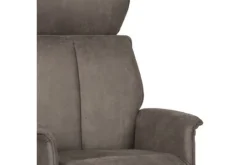 Relaxstoelen|Draaifauteuils^Relaxfauteuil met hocker Taupe Micro Suede CH-73.020 Verdal