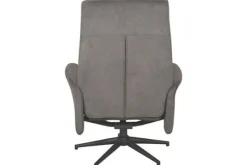 Relaxstoelen|Draaifauteuils^Relaxfauteuil met hocker Antraciet Cosmo CH-73.024 Bergen