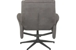 Relaxstoelen|Draaifauteuils^Relaxfauteuil met hocker Antraciet Cosmo CH-73.024 Bergen
