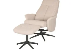 Relaxstoelen|Draaifauteuils^Relaxfauteuil met hocker Naturel Touch CH-73.010 Bergen