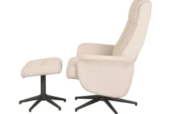 Relaxstoelen|Draaifauteuils^Relaxfauteuil met hocker Naturel Touch CH-73.010 Bergen