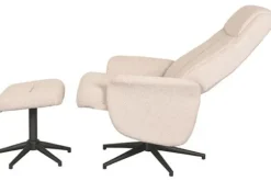Relaxstoelen|Draaifauteuils^Relaxfauteuil met hocker Naturel Touch CH-73.010 Bergen