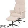 Hot Relaxfauteuil met hocker Naturel Touch CH-73.019 Verdal