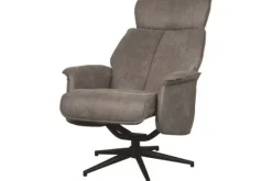 Label51 Draaifauteuils^Relaxfauteuil Taupe Micro Suede CH-73.017 Verdal