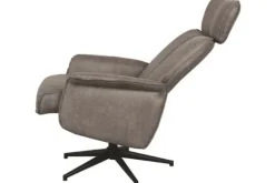 Label51 Draaifauteuils^Relaxfauteuil Taupe Micro Suede CH-73.017 Verdal