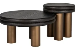 Best Richmond Interiors Salontafel black rustic 210872 Macaron