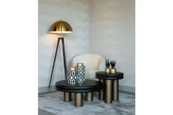 Best Richmond Interiors Salontafel black rustic 210872 Macaron