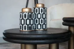 Best Richmond Interiors Salontafel black rustic 210872 Macaron