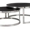 Best Richmond Interiors Salontafelset 210379 Blackbone zilver