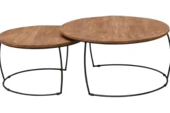 Outlet Livingfurn Salontafelset Black Emma