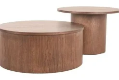 Label51 Salontafels^Salontafelset Walnoot Oliva