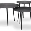 Label51 Salontafels^Salontafelset Zwart IV-52.016 Nobby