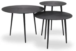 Label51 Salontafels^Salontafelset Zwart IV-52.016 Nobby
