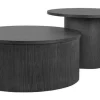 Salontafels^Salontafelset Zwart Oliva