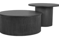 Salontafels^Salontafelset Zwart Oliva