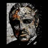 New Luxe Framing Art Schilderij Gefragmenteerde Godfather CP-004 Canvas Art