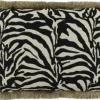 Discount Claudi Sierkussen Black White + Fringe Gold Zebby |