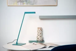Lucide Tafellampen^Tafellamp Turquoise Lavale