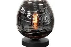 Clearance Highlight Tafellamp Zwart Rookglas Fantasy