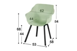 Online Hartman tuinmeubelen Tuinstoel French Green 11.680.847 Sophie Element