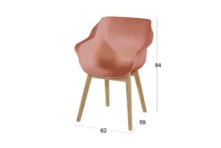 Hartman tuinmeubelen Tuinartikelen^Tuinstoel Italian Terra 11.688.237 Sophie Teak