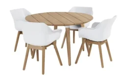 Hartman tuinmeubelen Tuinartikelen^Tuinstoel Royal White 11.688.203 Sophie Teak