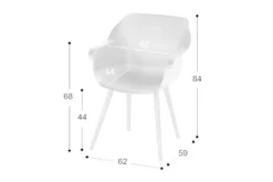 Online Hartman tuinmeubelen Tuinstoel Royal White 11.681.003 Sophie Studio