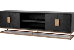 Richmond Interiors Tv-Meubels^Tv-dressoir 210694 Blackbone Brass