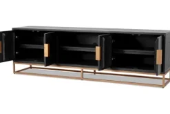 Richmond Interiors Tv-Meubels^Tv-dressoir 210694 Blackbone Brass