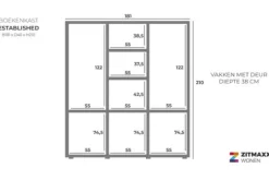 van Dijk Furniture Opbergkasten|Buffetkasten^Vitrinekast Established