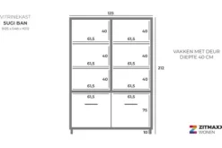 Lamulux Buffetkasten^Vitrinekast Sugi Ban - Gamma