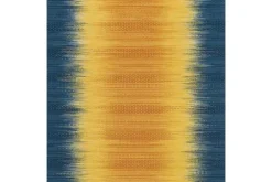 Clearance Divendo Vloerkleed 8070 Geel Blauw Sunset