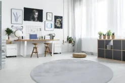 Divendo Vloerkleden^Vloerkleed 100 Grijs Blauw Rabbit