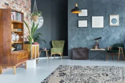Divendo Vloerkleden^Vloerkleed 120 Grijs Zwart River