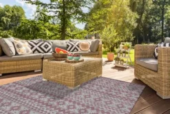Divendo Vloerkleden^Vloerkleed 210 Roze Sunny