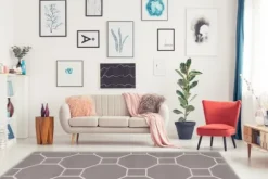 Outlet Divendo Vloerkleed 125 Taupe Ivoor Lina