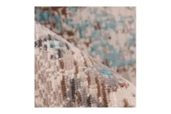 Divendo Vloerkleden^Vloerkleed 325 taupe/turquoise Anouk