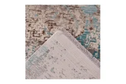 Divendo Vloerkleden^Vloerkleed 325 taupe/turquoise Anouk