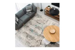 Divendo Vloerkleden^Vloerkleed 325 taupe/turquoise Anouk
