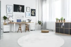 Divendo Vloerkleden^Vloerkleed 100 Wit Rabbit
