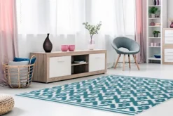 Divendo Vloerkleden^Vloerkleed 300 Wit Turquoise Now!